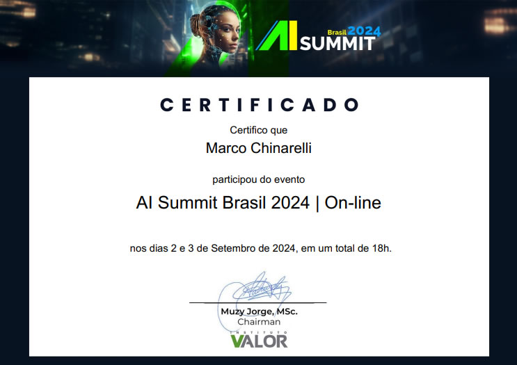 Certificado All Summit