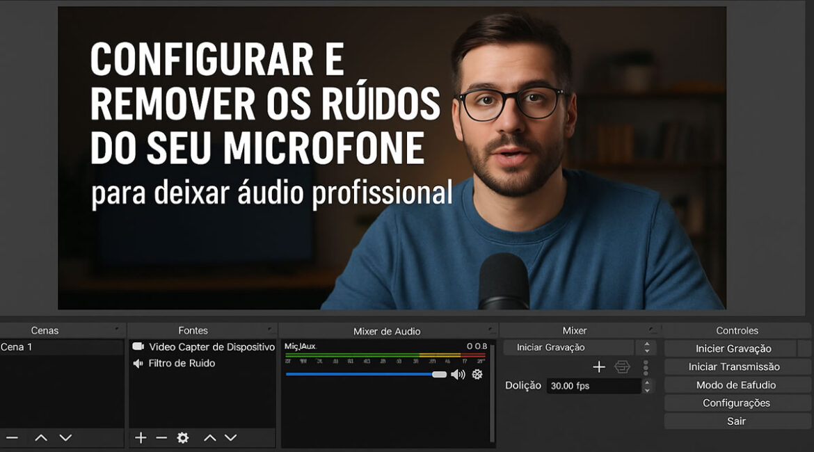 OBS Studio aprenda e remover os ruídos do seu microfone e deixe o áudio profissional