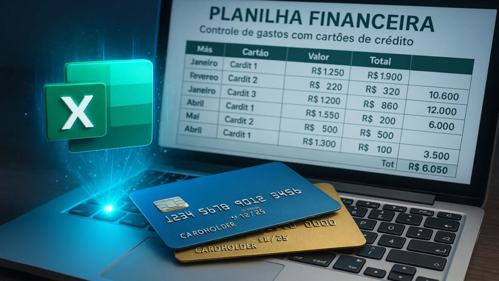Como Criar uma Planilha Financeira para Controle de Gastos com Cartões de Crédito