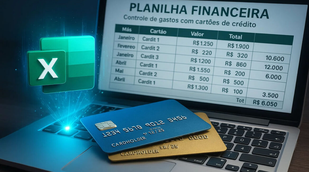 Como Criar uma Planilha Financeira para Controle de Gastos com Cartões de Crédito