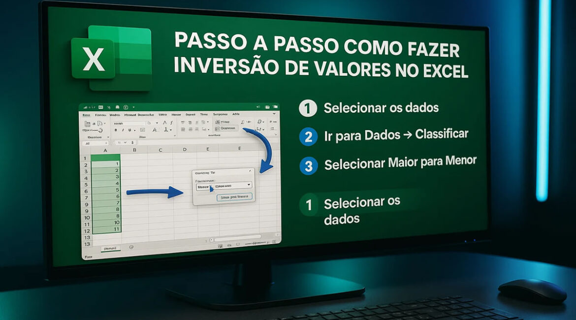 Como Fazer Inversão de Valores no Excel