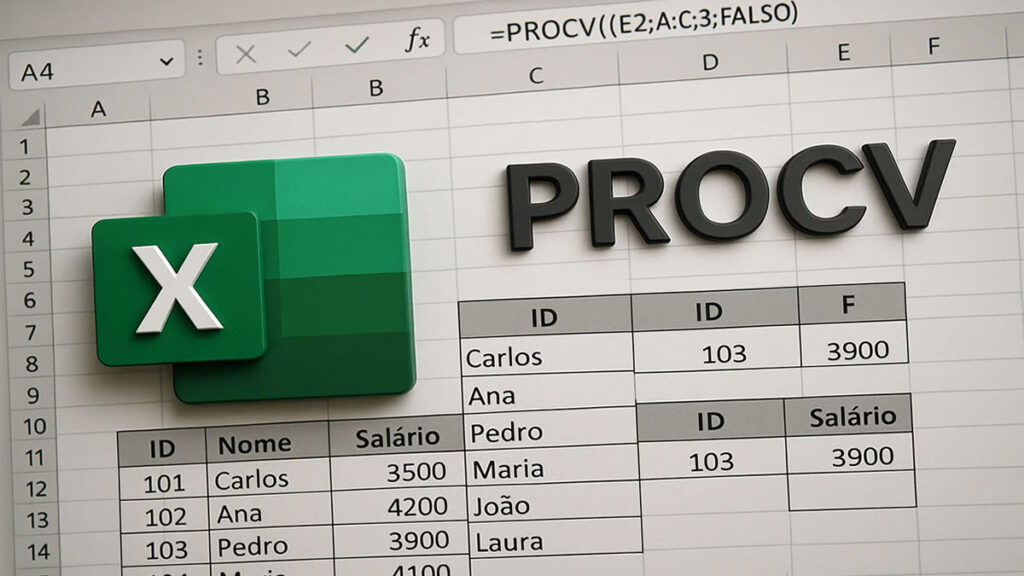 Diferenças entre PROCV e PROCH no Excel