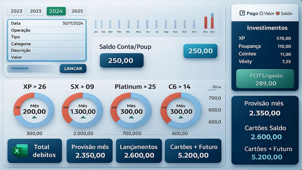 Dashboard de Controle Financeiro Pessoal