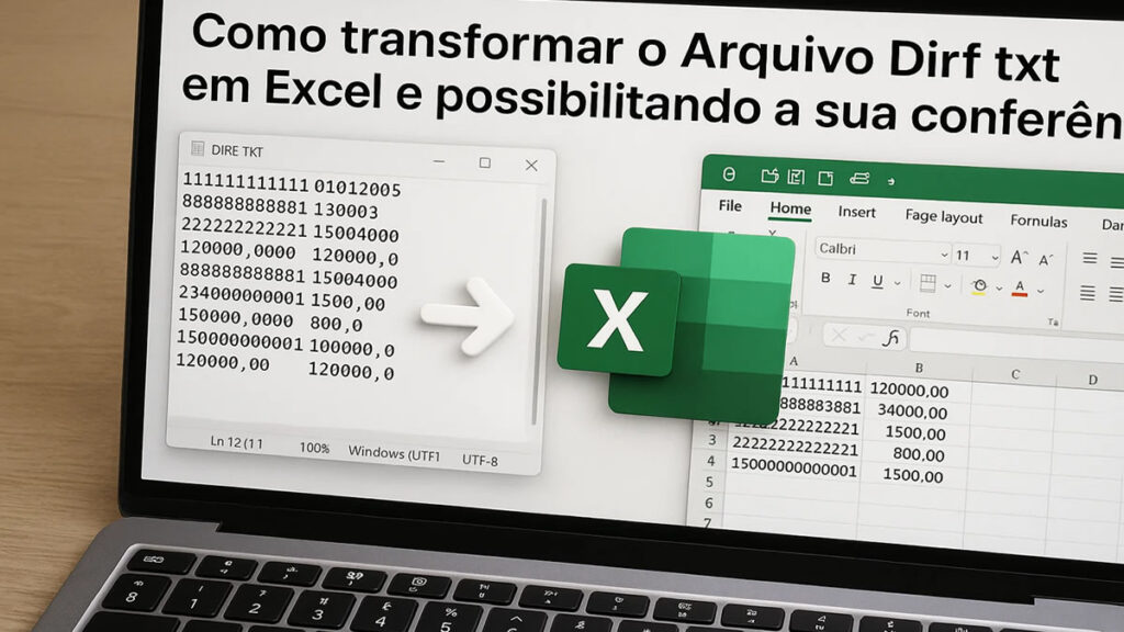 Como Transformar o Arquivo DIRF .TXT em Excel