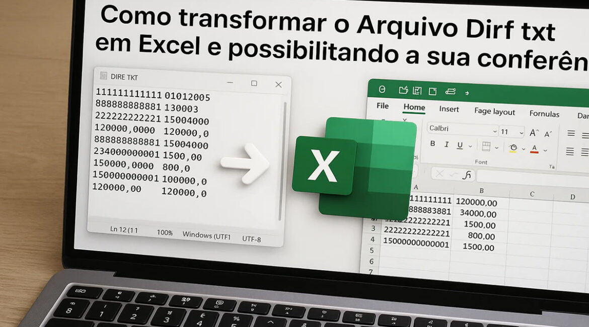 Como Transformar o Arquivo DIRF .TXT em Excel