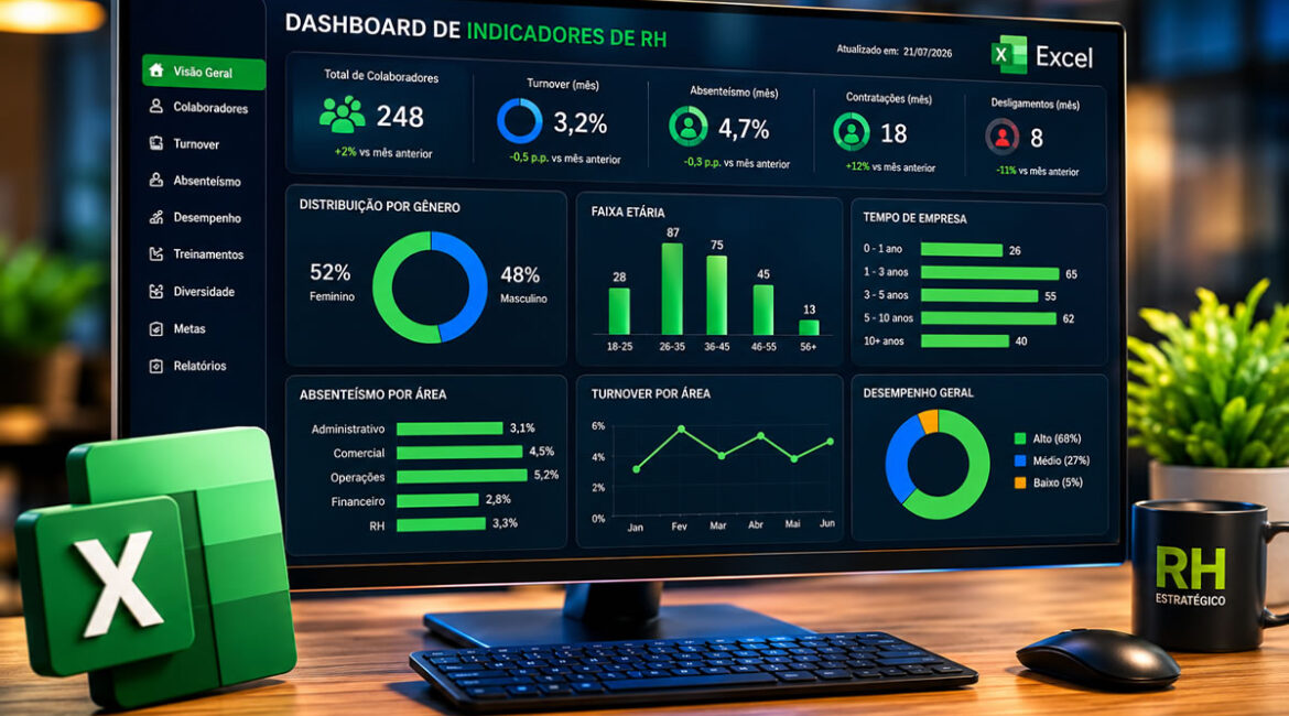 Os Indicadores de RH no Excel que Estão Transformando Empresas em 2026