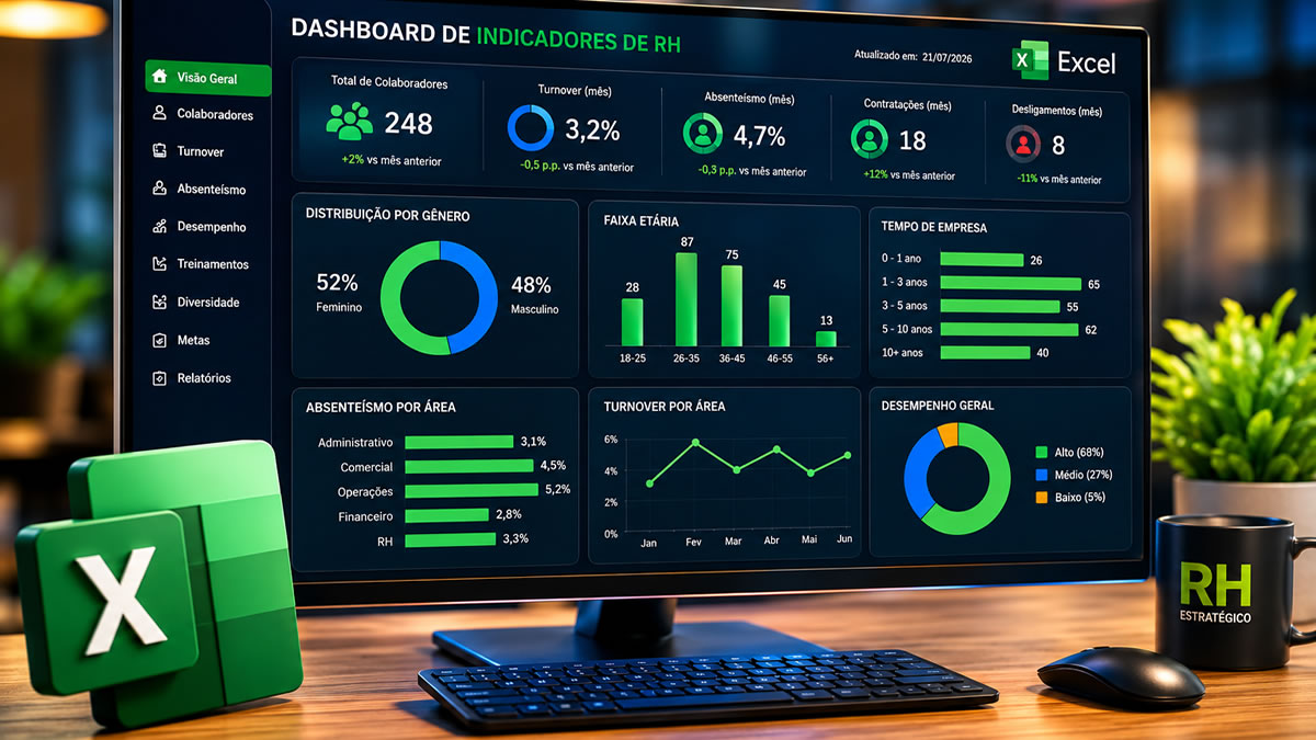 Os Indicadores de RH no Excel que Estão Transformando Empresas em 2026