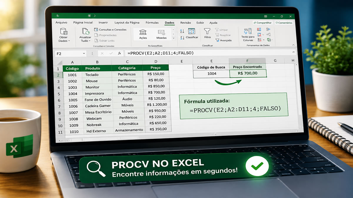 PROCV no Excel: O Guia Completo para Encontrar Informações em Segundos